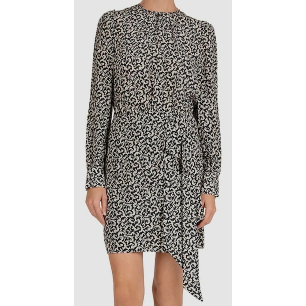 The Kooples Baroque Silk Mini Dress